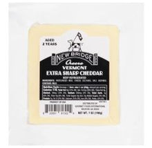 Wholesale New Bridge Aged 2 Year Extra Sharp White Cheddar Cuts 7 Oz- Bulk