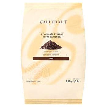 Wholesale Barry Callebaut Semi Sweet Chocolate Chunks 1000 Count per Pound 44lb- Bulk