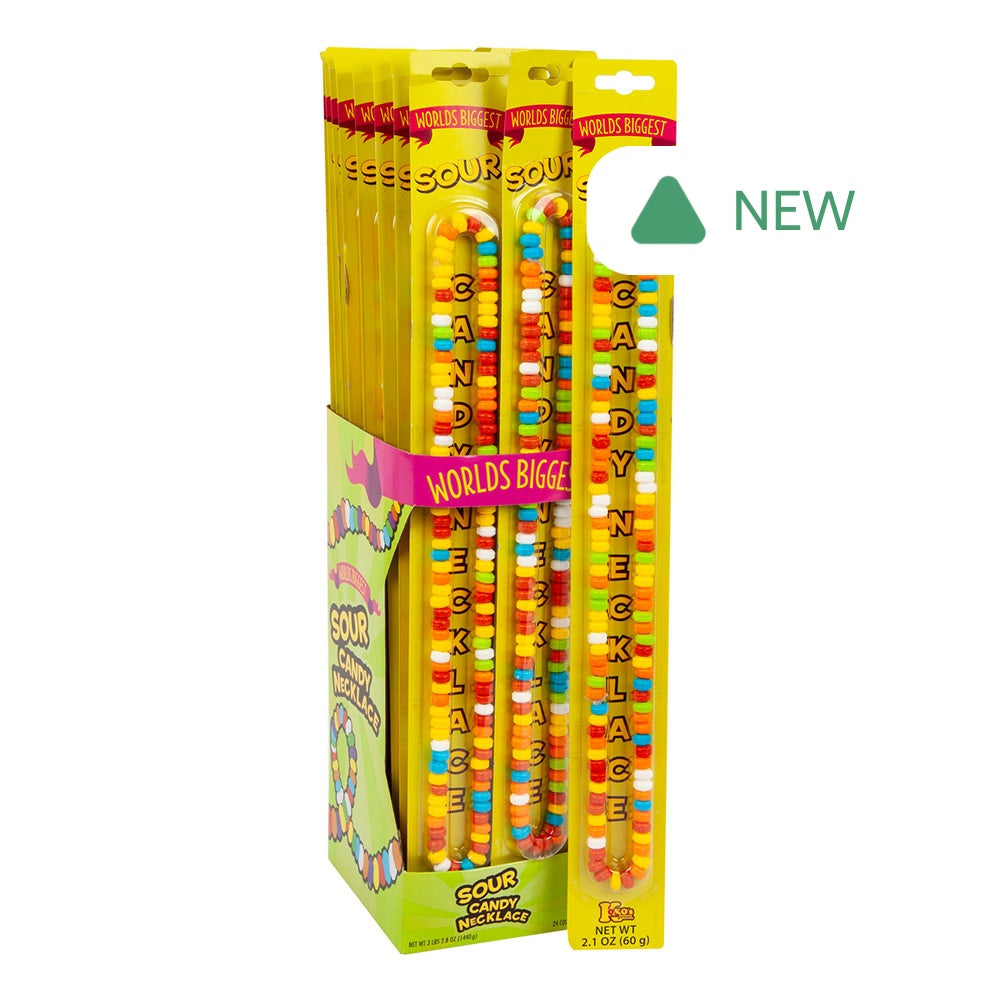 Wholesale World'S Biggest Sour Candy Necklace 2.1 Oz- Bulk