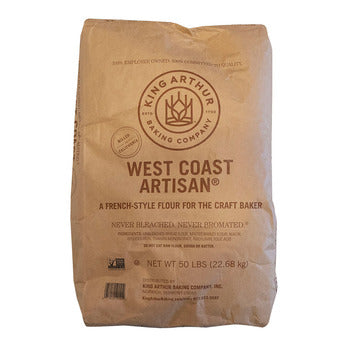 Wholesale King Arthur Baking Company West Coast Artisan Flour 50lb- Bulk