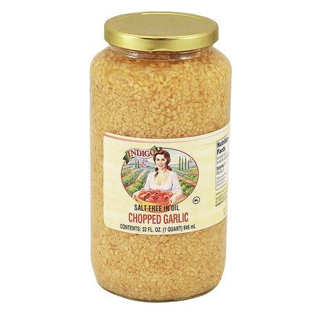 Wholesale Indigo Case Chopped Garlic In Oil- Bulk