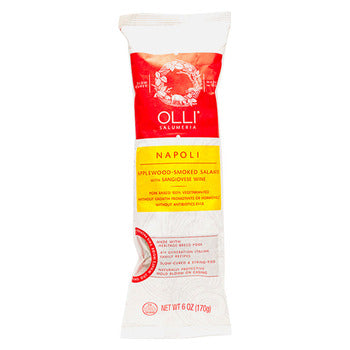 Wholesale Olli Salumeria Applewood Smoke Napoli Salami 6oz- Bulk