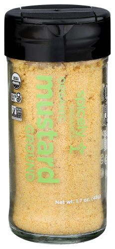 Wholesale Spicely Organics Organic Grounded Mustard 1.7 oz Shaker- Bulk