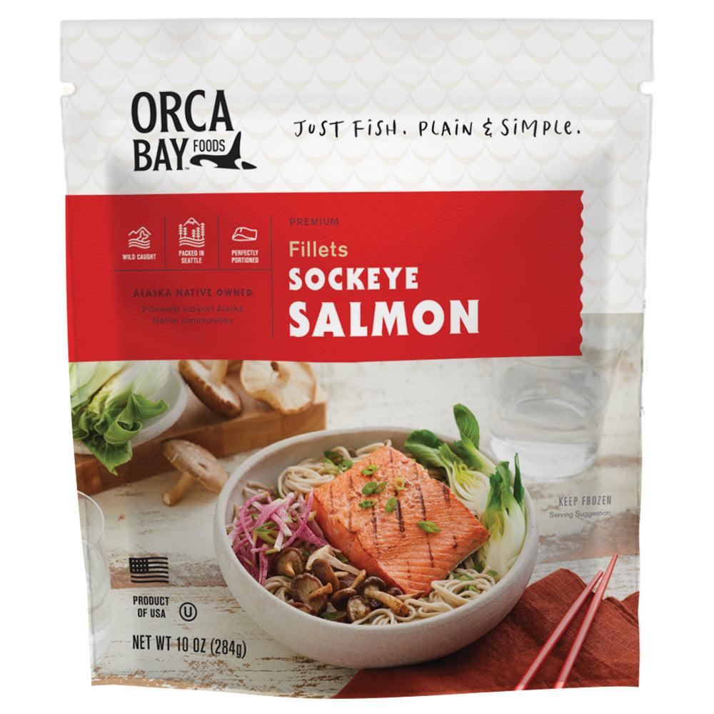 Wholesale Orca Bay Wild Sockeye Salmon Skin On | 10 oz- Bulk