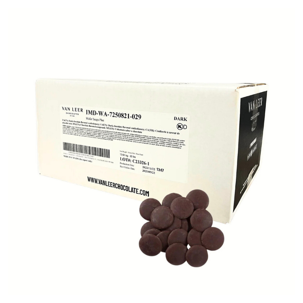 Wholesale Van Leer Case Snaps Plus Dark Chocolate Wafer- Bulk