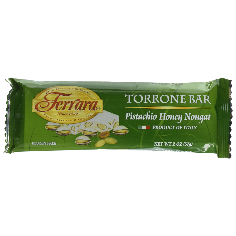 Wholesale Ferrara Case Pistachio Torrone Bar- Bulk