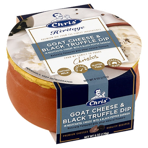 Wholesale Heritage Cheese Black Truffle Dip- Bulk