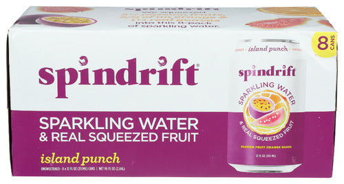 Wholesale Spindrift Water Sparkling Island Punch 8Pk- Bulk