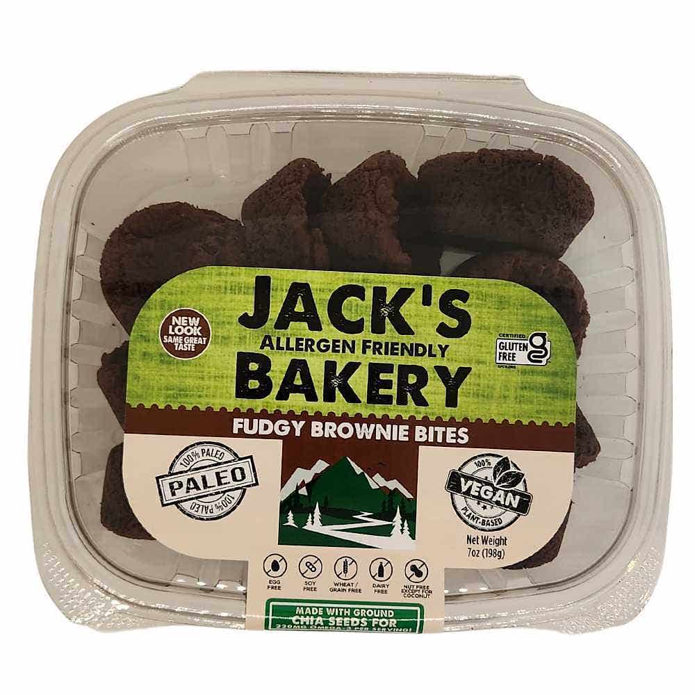 Wholesale Jack’s Allergen Friendly Bakery Fudgy Brownie Bites 7 Oz- Bulk