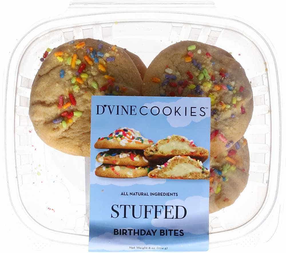 Wholesale D'VINE Cookies Stuffed Birthday Bites 8 Oz- Bulk