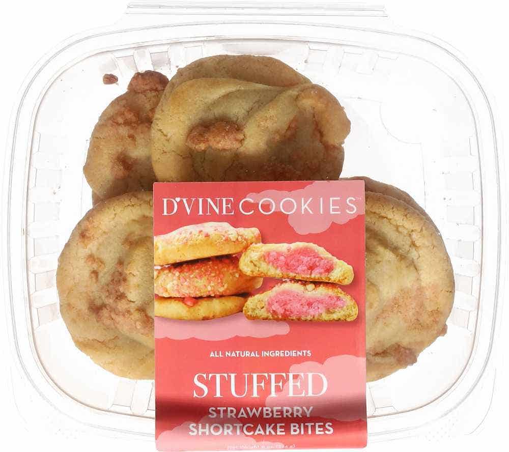 Wholesale D'VINE Cookies Stuffed Strawberry Shortcake Bites 8 Oz- Bulk