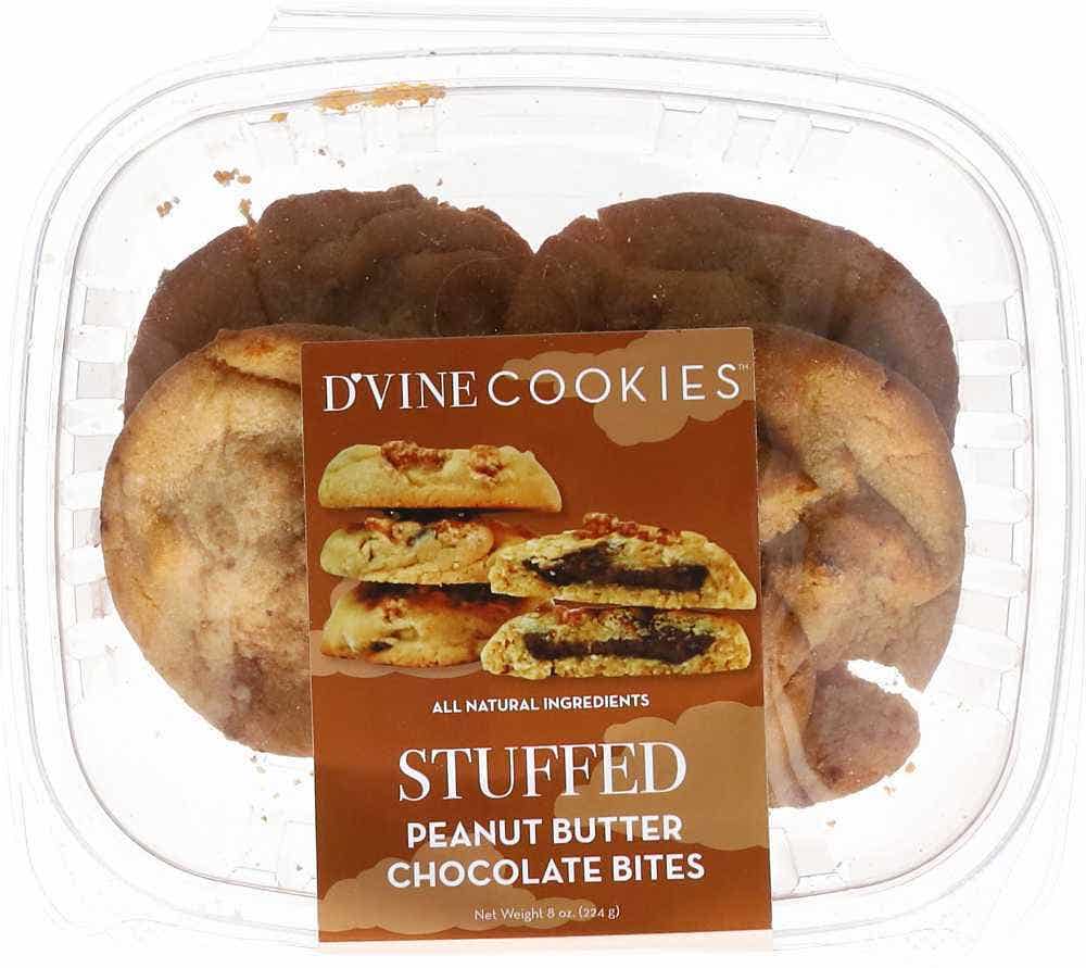 Wholesale D'VINE Cookies Stuffed Peanut Butter Chocolate Bites 8 Oz- Bulk