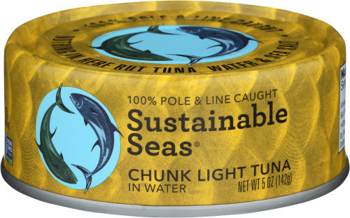 Wholesale Sustainable Seas Chunk Light Tuna in Water 5oz 12ct-12.0ct Case Bulk