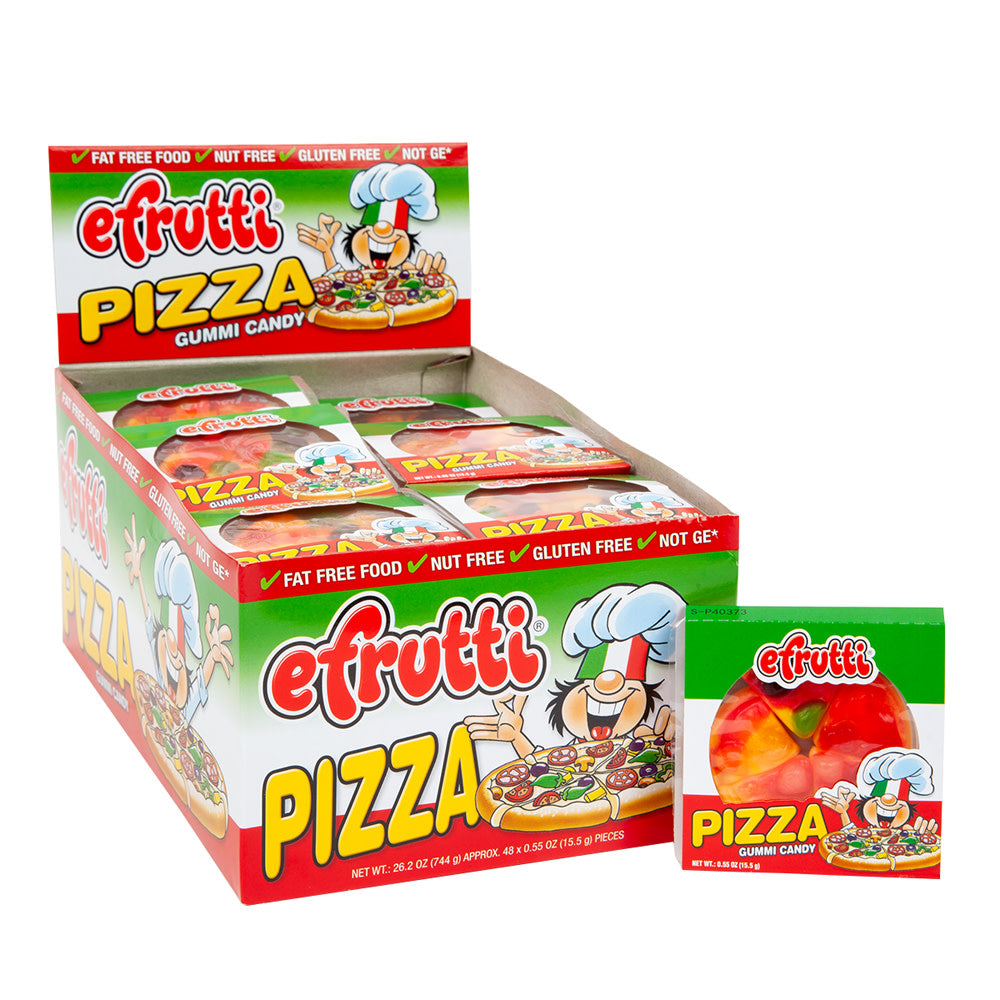 Wholesale Efrutti Gummi Pizza 0.55 Oz- Bulk