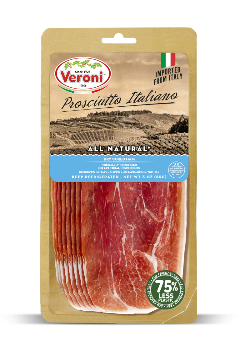 Wholesale Veroni Prosciutto Italiano Preslice- Bulk