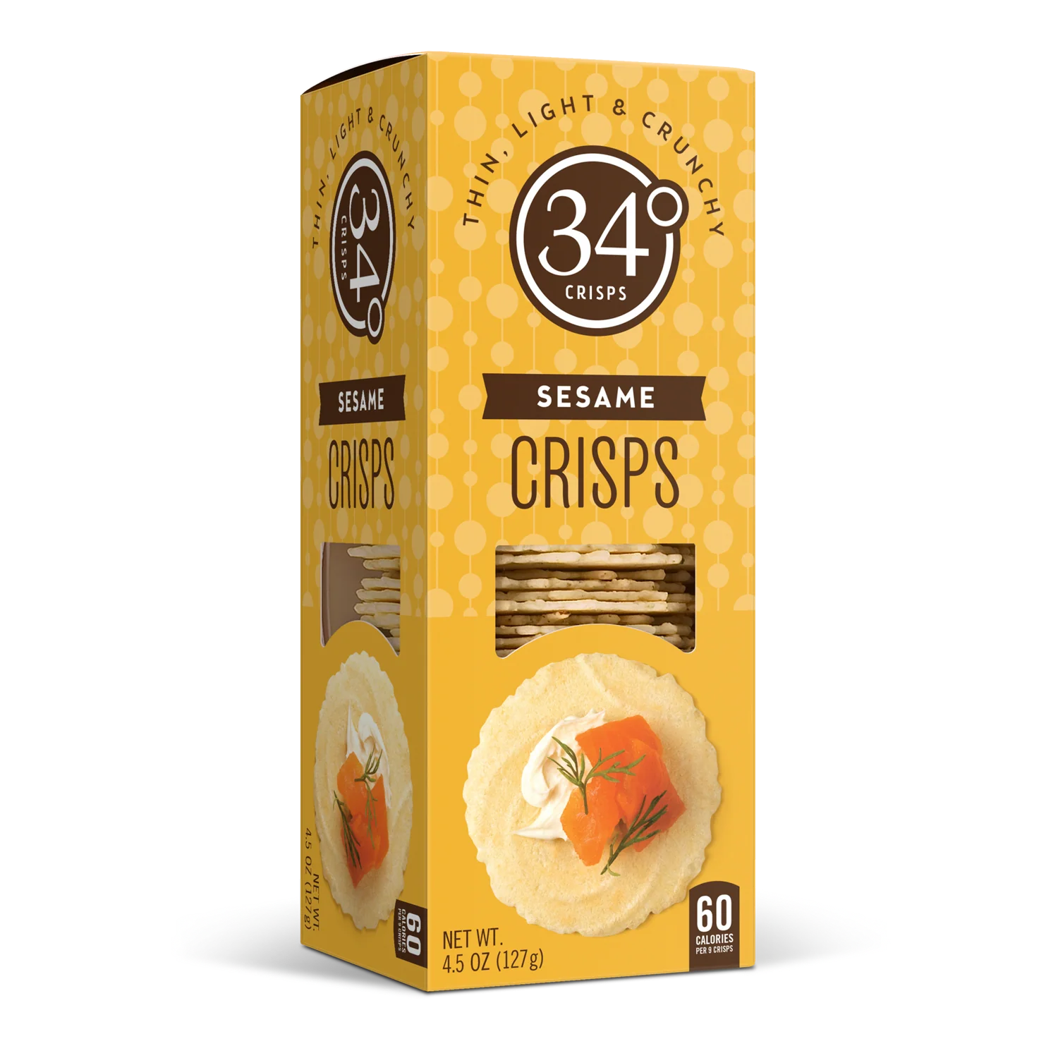 Wholesale 34 Degrees Sesame Crisps- Bulk