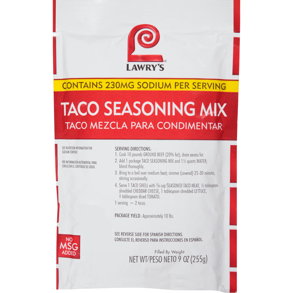 Wholesale Lawry'S Case Msg Free Taco Mix Seasoning- Bulk