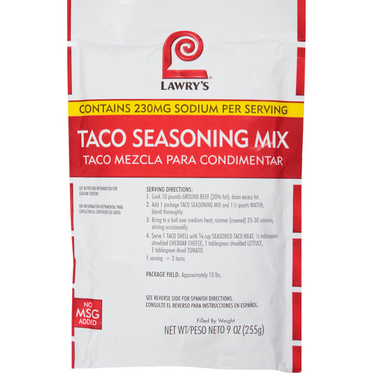 Wholesale Lawry'S Case Msg Free Taco Mix Seasoning- Bulk