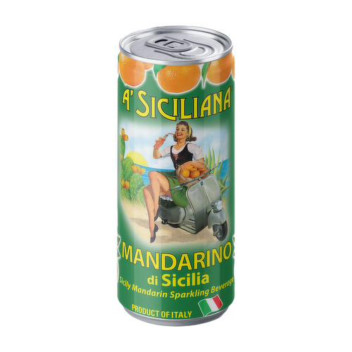 Wholesale Siciliana Mandarin Orange Soda Cans- Bulk