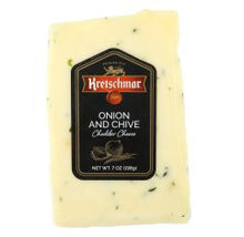 Wholesale Kretschmar Onion And Chive Cheddar Wedge 7 Oz- Bulk