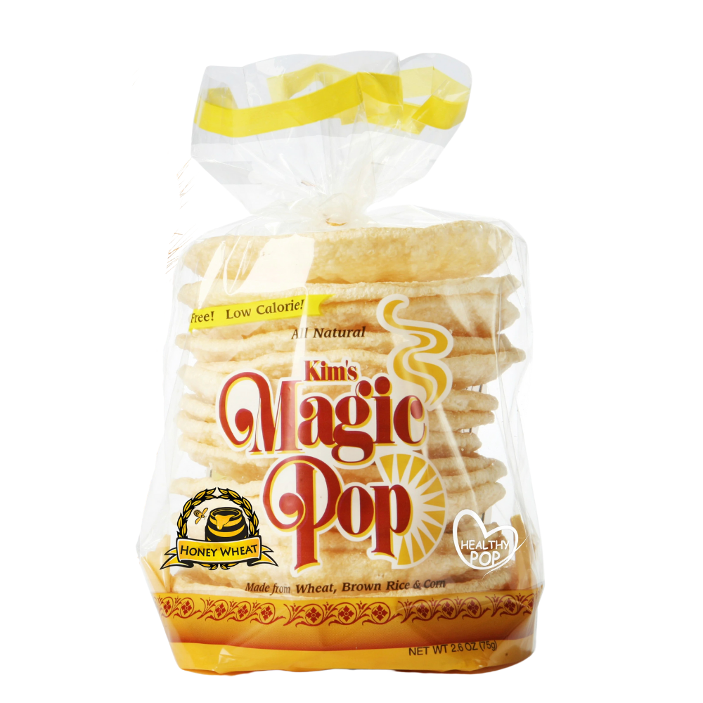 Wholesale Kims Magic Pop Case Honey Wheat Rice Cakes- Bulk