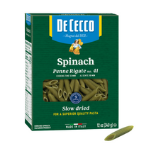 Wholesale De Cecco Case Spinach Penne Rigate Pasta- Bulk