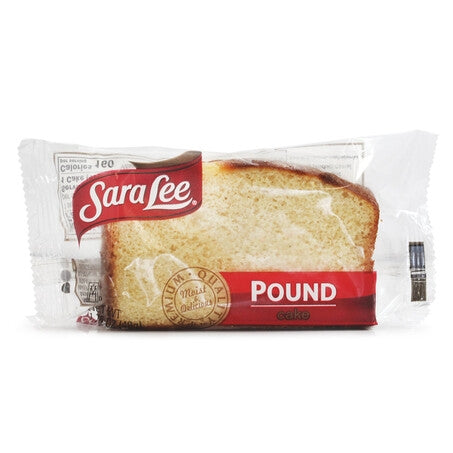 Wholesale Sara Lee Case Individually Wrapper Pound Cake Slices- Bulk
