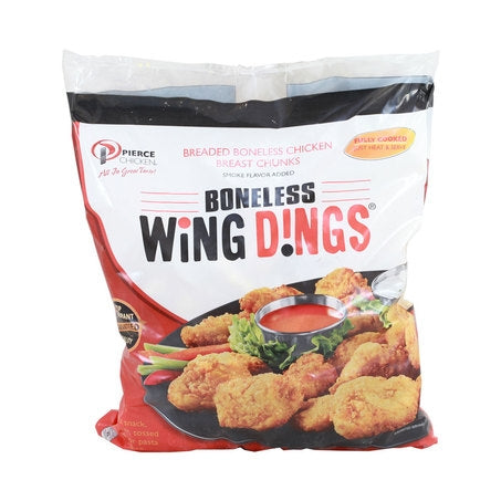 Wholesale Pierce Case * Breaded Boneless Chicken Wing Ding Cooked- Bulk