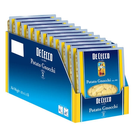 Wholesale De Cecco Case Potato Gnocchi Pasta- Bulk