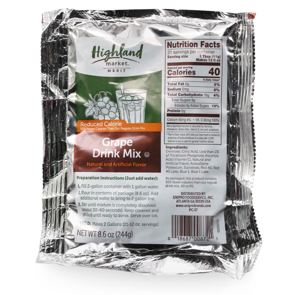 Wholesale Highland Mkt Case Grape Drink Mix- Bulk