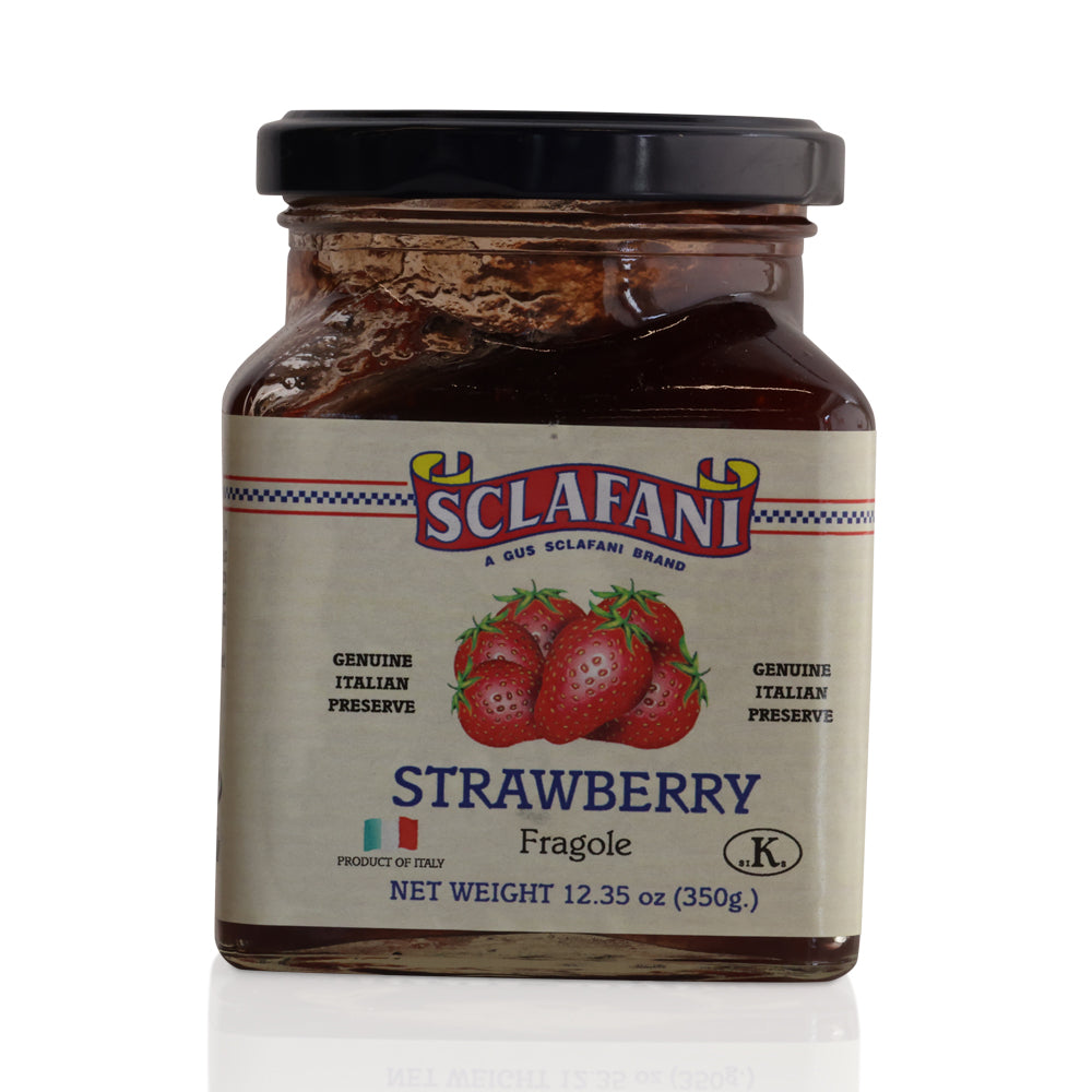 Wholesale Sclafani Strawberry Preserves | 12 oz- Bulk