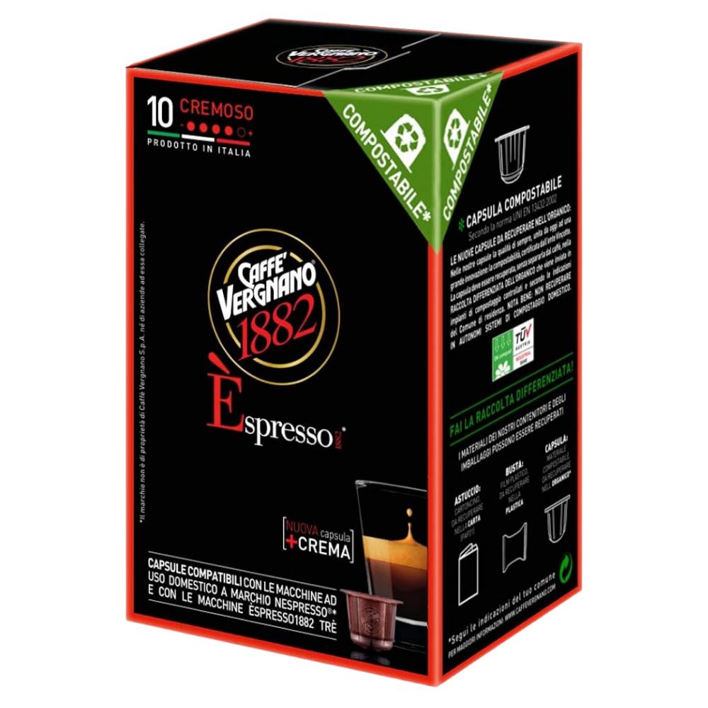 Wholesale Caffe Vergnano Case Blue Double Espresso Capsule- Bulk