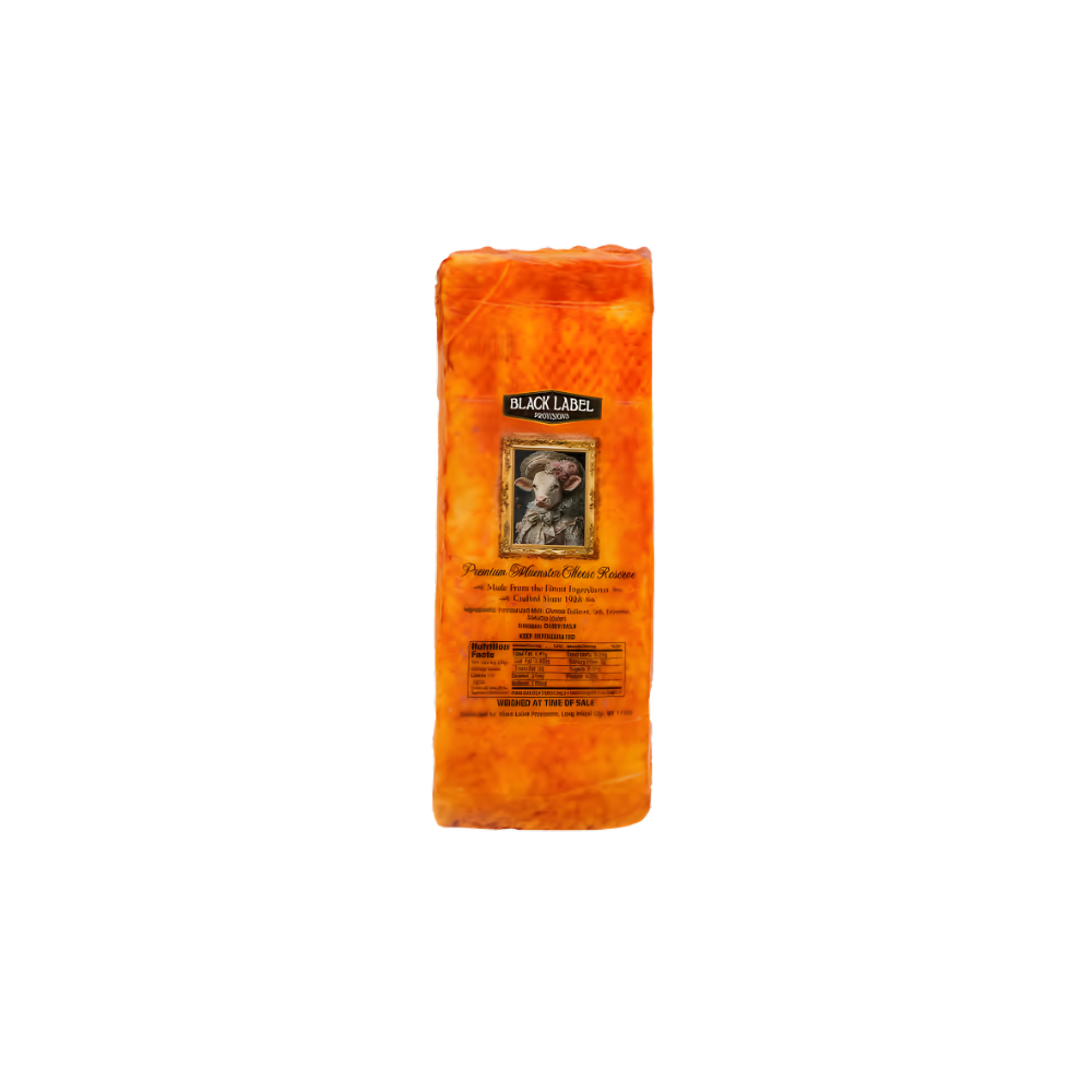 Wholesale Black Label Pr Each Premium Muenster Cheese Reserve- Bulk