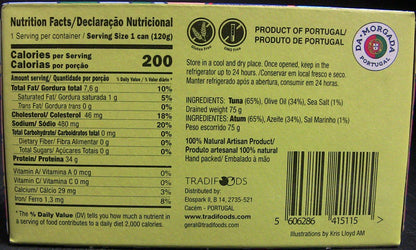 Wholesale Da Morgada Tuna Loins 120G- Bulk