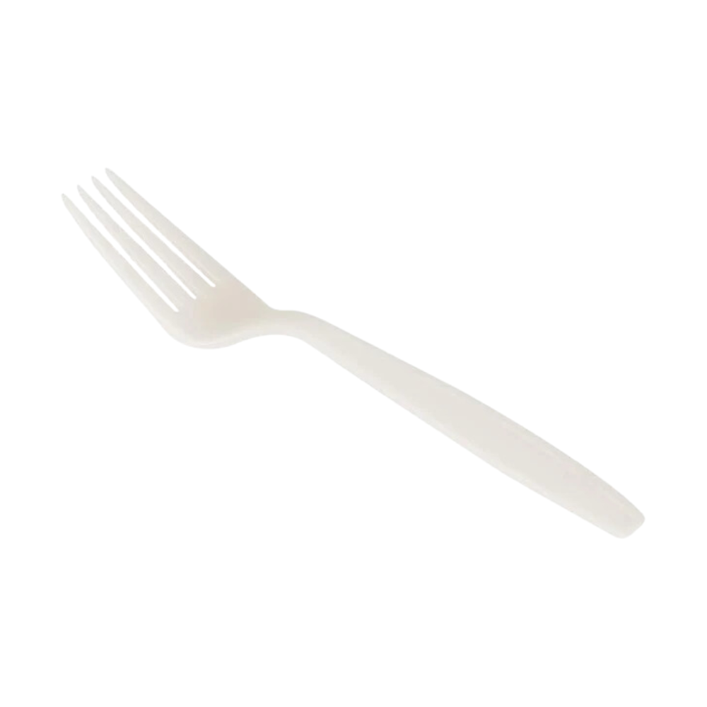 Wholesale Biodegradeable Case Heavy Duty Natural Color Plastic Forks- Bulk