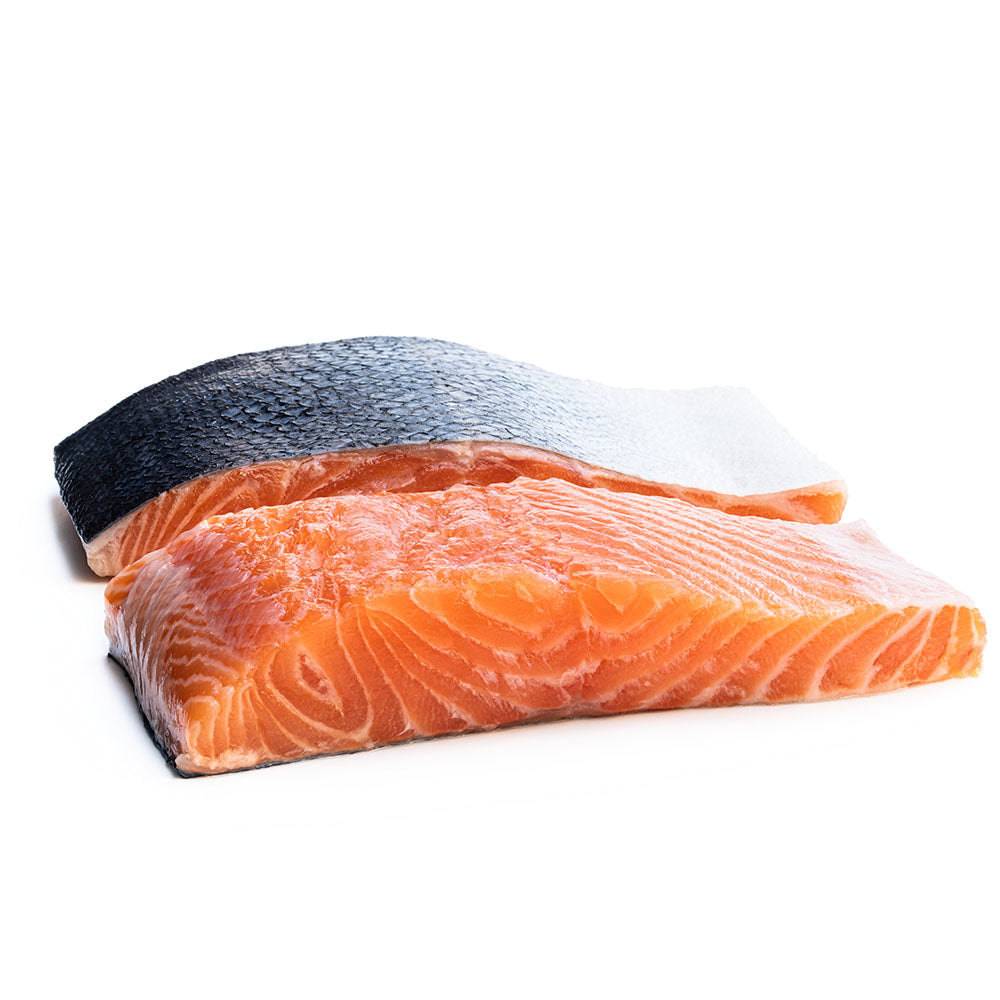 Wholesale Fresh Catch Case 4-5Lb Salmon Fillet With Skin On And Pin Bone Out- Bulk