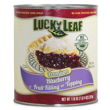 Wholesale Lucky Leaf Case Blueberry Pie Filling- Bulk