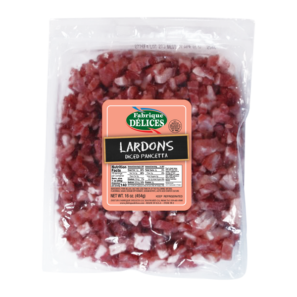 Wholesale Fabrique Delices Lardons Diced Pancetta 12 oz- Bulk