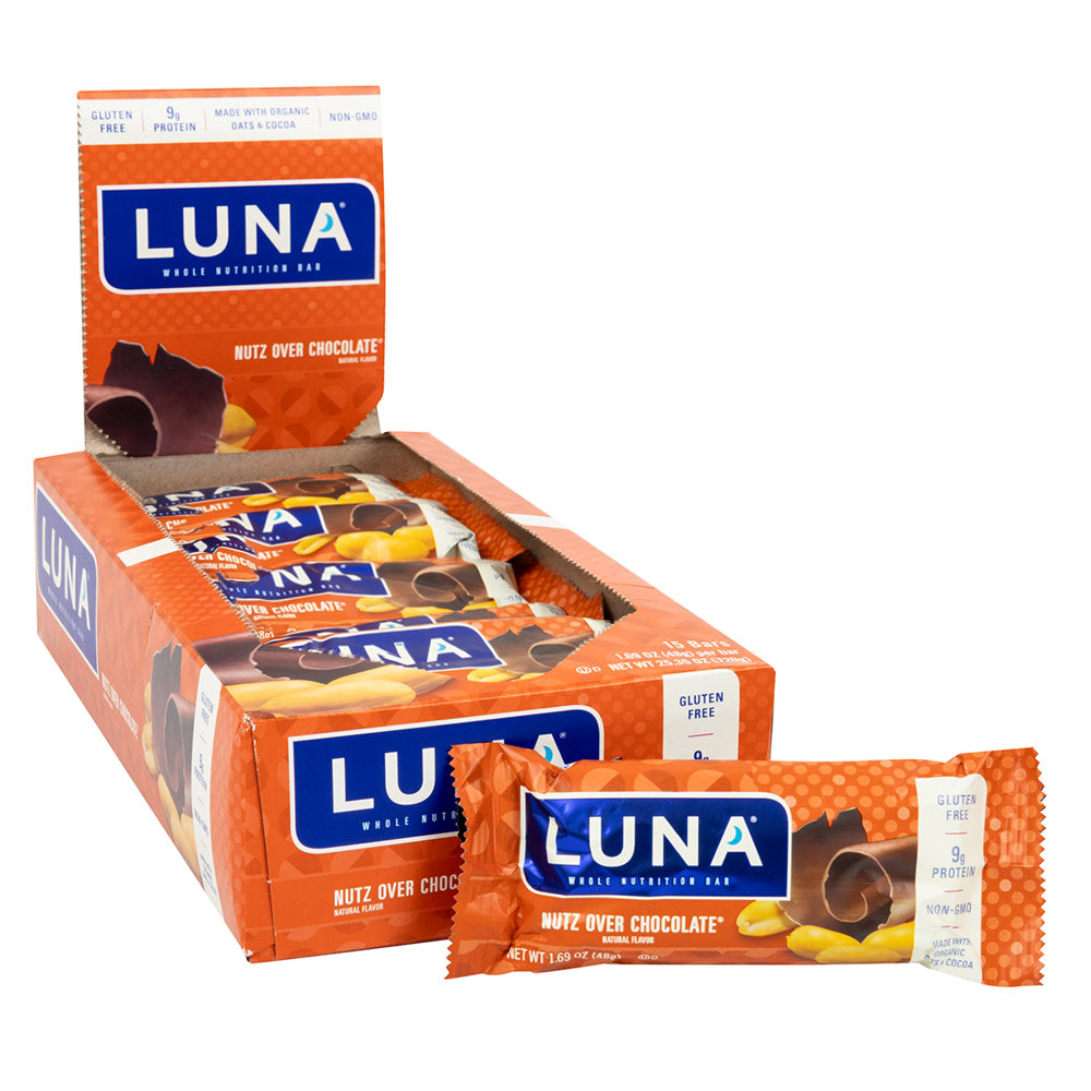 Wholesale Luna Nutz Over Chocolate 1.69 Oz Bar- Bulk