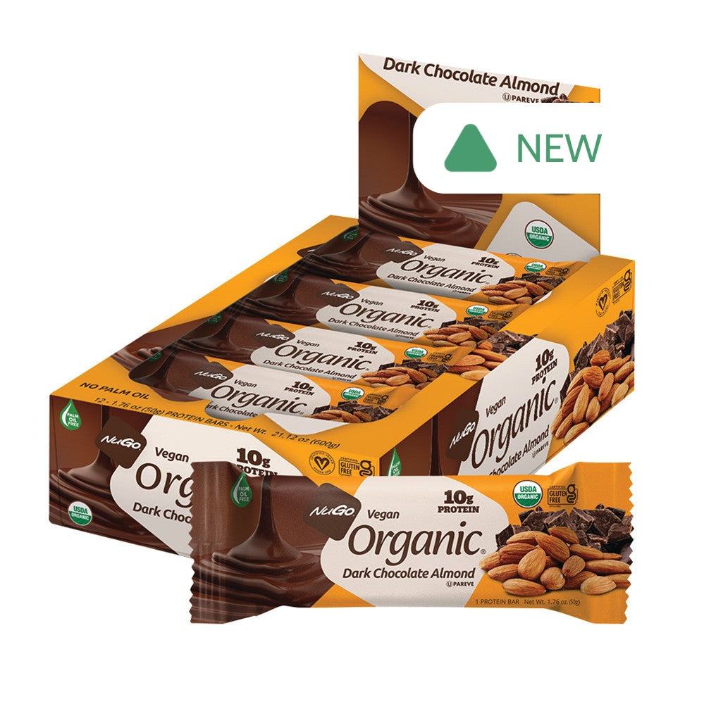 Wholesale Nugo Organic Dark Chocolate Almond Protein Bar 1.76 Oz- Bulk