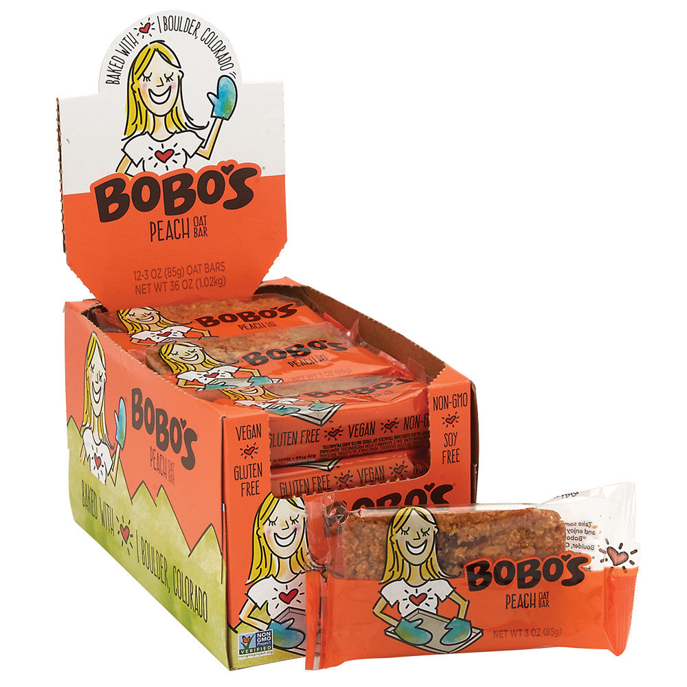 Wholesale Bobo'S Peach Oat 3 Oz Bar- Bulk
