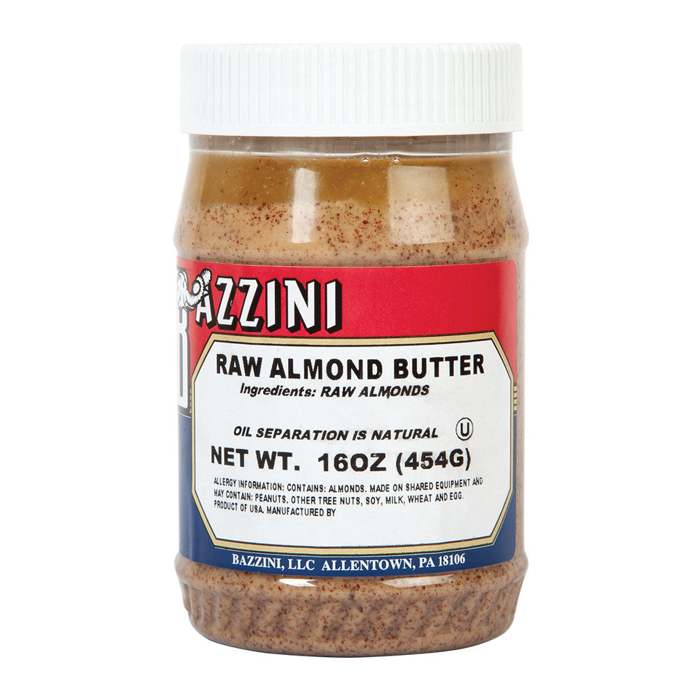 Wholesale Bazzini Raw Smooth Almond Butter 16 Oz Jar- Bulk