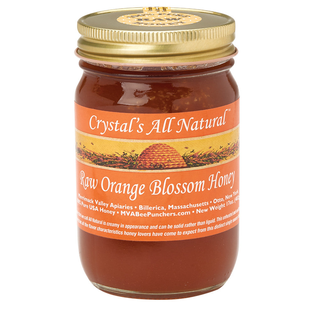 Wholesale Crystal'S Honey Raw Orange Blossom Honey 17 Oz Jar- Bulk