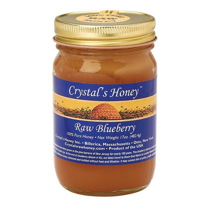 Wholesale Crystal’S Honey Raw Blueberry Honey 17 Oz Jar- Bulk