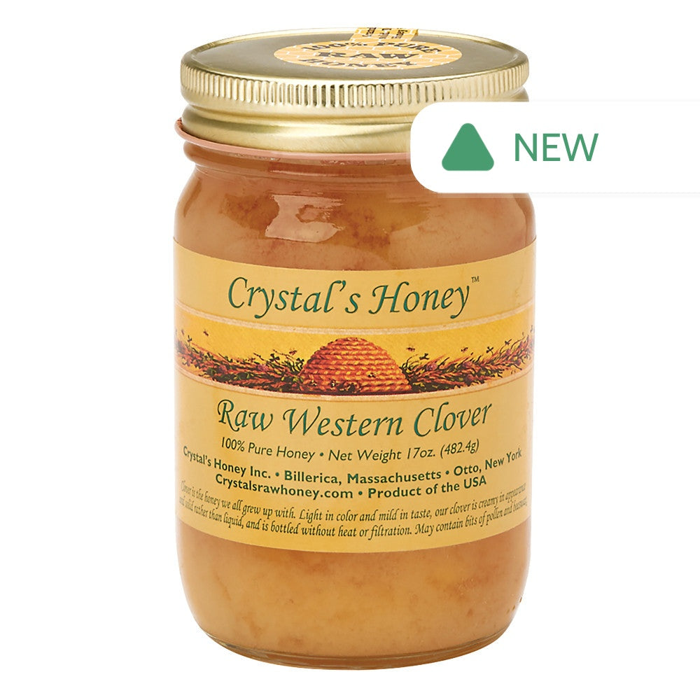 Wholesale Crystal’S Honey Raw Western Clover Honey 17 Oz Jar- Bulk