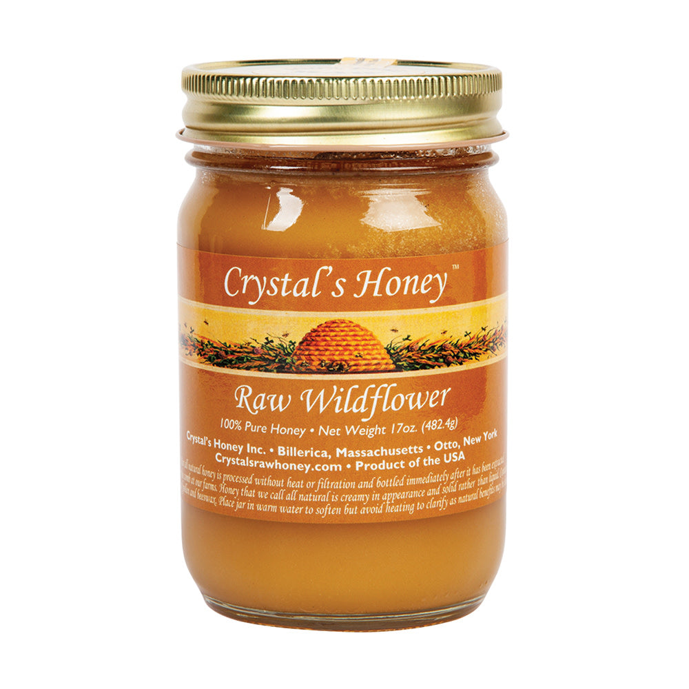 Wholesale Crystal'S Honey Raw Wildflower 17 Oz Jar- Bulk