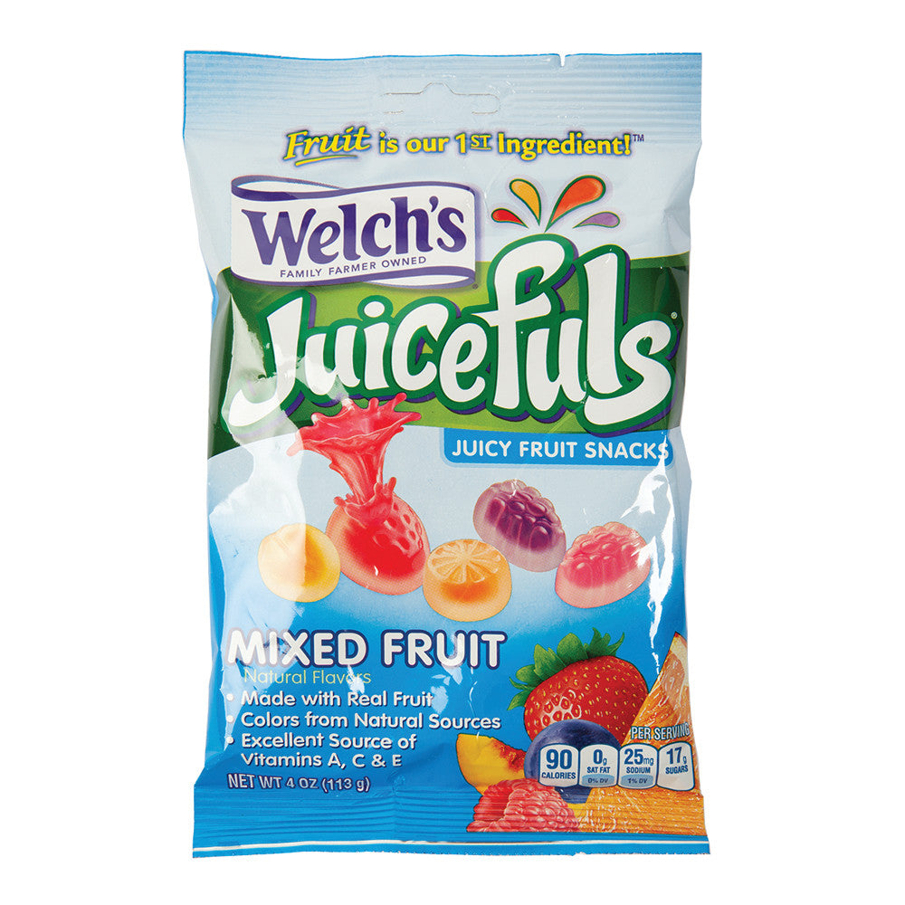 Wholesale Welch'S Juicefuls Mixed Fruit 4 Oz Peg Bag- Bulk