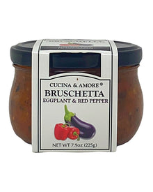 Cucina & Amore Bruschetta Eggplant & Red Pepper 7.9 Oz Jar