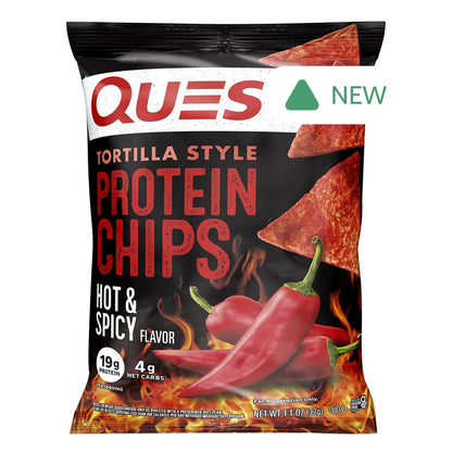 Wholesale Quest Tortilla Style Protein Chips Hot & Spicy 1.1 Oz Bag- Bulk