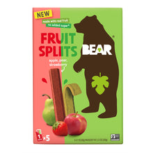 Wholesale Bear Apple Pear Strawberry Fruit Splits 3.5 Oz Box- Bulk